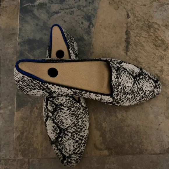 Rothy's Python Skakeskin Almond Loafers - Picture 2 of 5